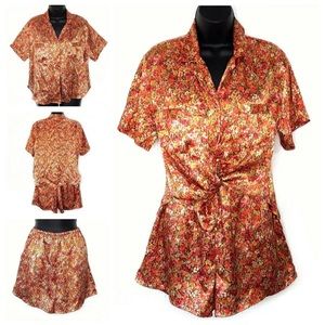 Vintage Victoria's Secret Satin Pajama Set